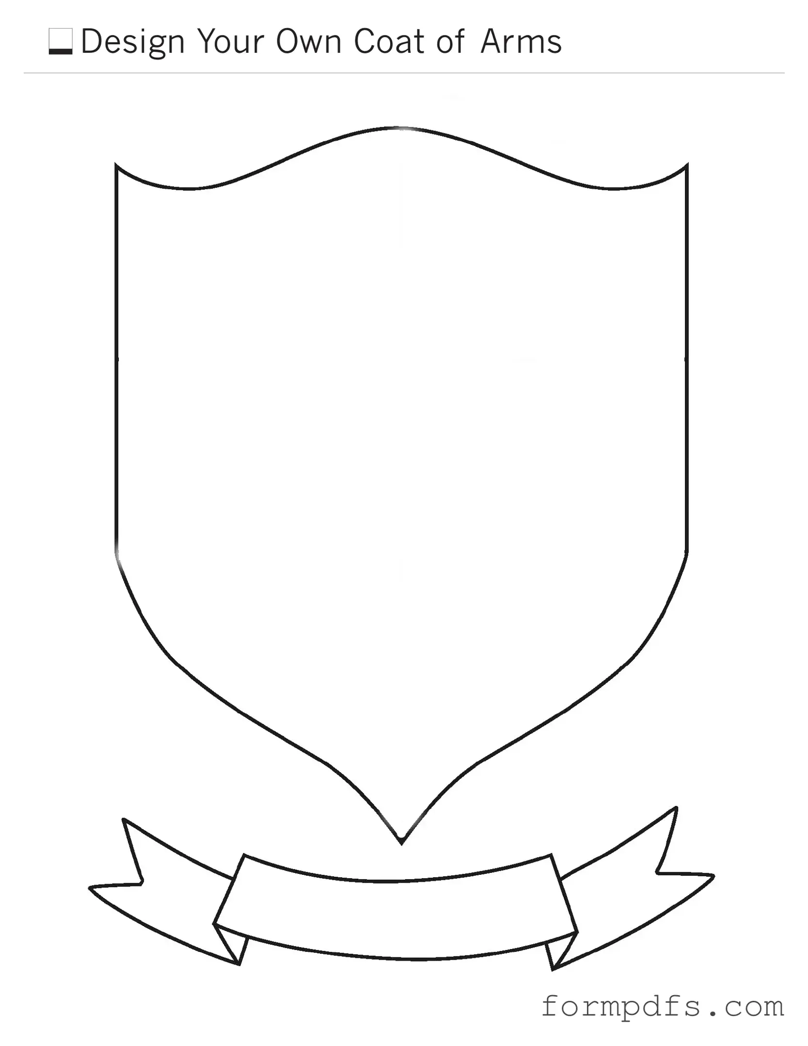 Blank Coat Of Arms PDF Form