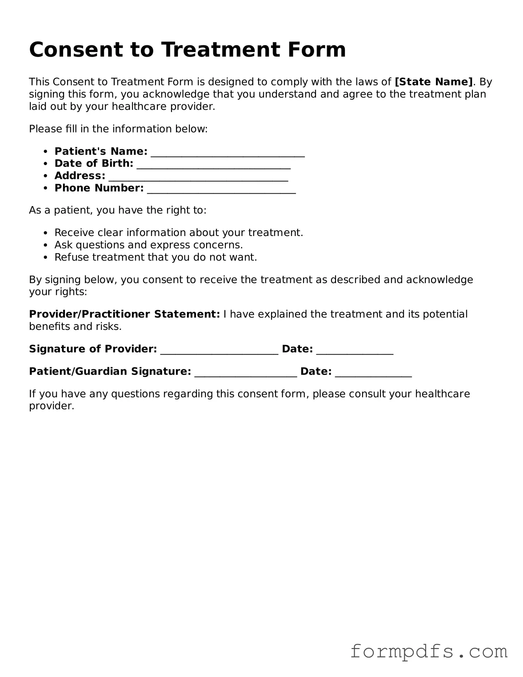 Valid Consent Template