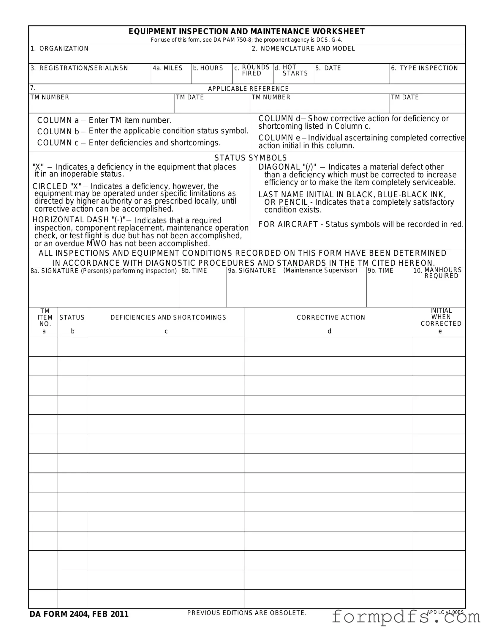 Blank Da 5988 E PDF Form